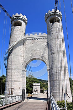 Towers of the bridge of the Caille, France