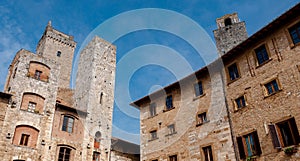 Towers and buildings at San Gimignano