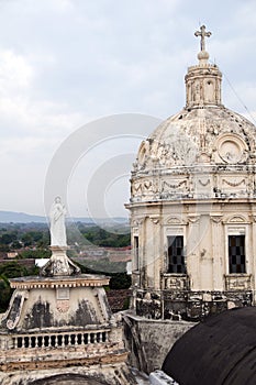 Towers of church of la merced granada nicaragua photo