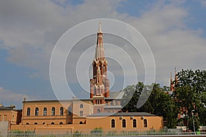 Towers of the church in Poland