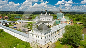 Towers and churches of the monastery