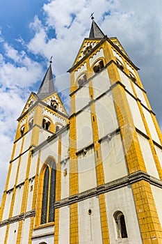 Towers of the Florinskirche church in Koblenz