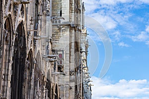 Towers and gargoyles of Notre Dame
