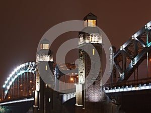 Towers of Great Piter bridge