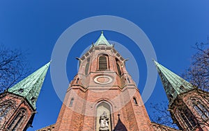 Towers of the Lamberti church in Oldenburg