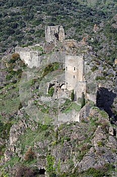 Towers of lastours castle