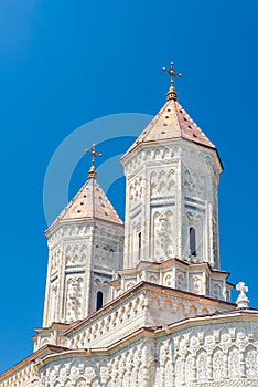 Towers of Monastery The Three Holy Hierarchs in Iasi, Romania