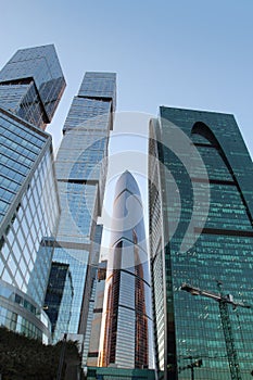 The towers of the Moscow International Business Centre