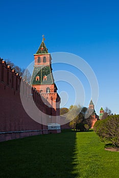 The towers Moscow Kremlin