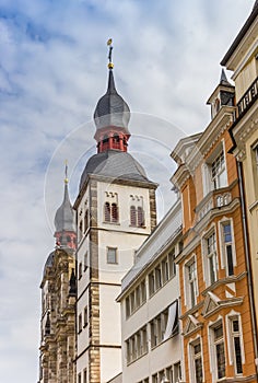 Towers of the Namen-Jesu-Kirche church in Bonn