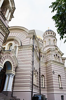 Towers of Nativity of Christ Cathedral in Riga