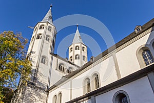 Towers of the Neuwerk church in historic Goslar