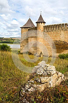 Towers of old Khotyn castle