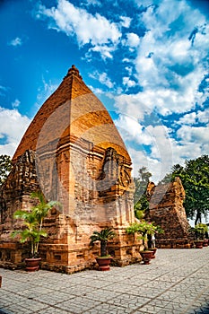 The towers of Po Nagar near Nha Trang in Vietnam