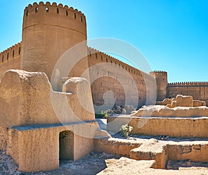 The towers of Rayen, Iran