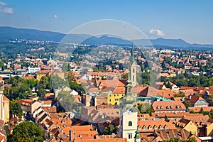 Towers and rooftops of Zagreb