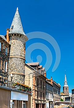 Towers in Saint-Flour, a town in Central France