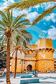Towers of Serranos in  Valencia . Spain