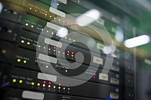 Towers in server room