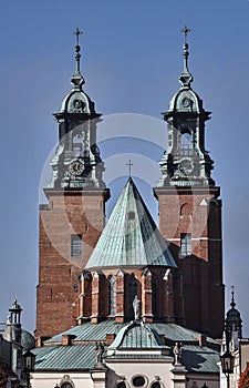 Towers and statues of the Basilica Archdiocese