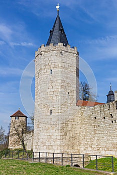 Towers of the surrounding city wall in Muhlhausen