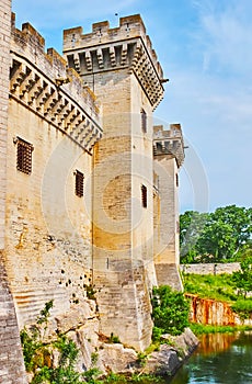 The towers of the Tarascon Castle, France