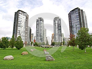 Towers of Vancouver city