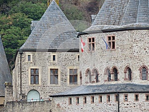 Towers in Vianden castle