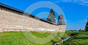 Holy Assumption Pskovo-Pecherskiy mens Monastery. Pechory, Pskov region, Russia.