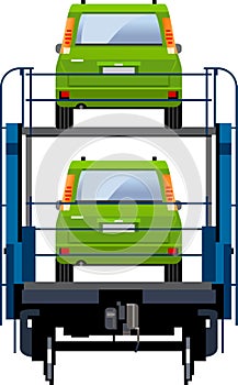 Towing car trucking vehicle transportation towage illustration of towed auto transport, trailer transports cars