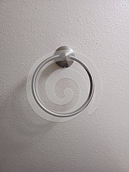 Towl ring holder mounted to wall