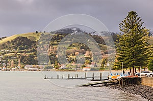 Town of Akaroa, New Zealand