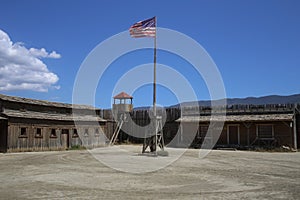 Town of the American Western in Fort Bravo Almeria Andalusia