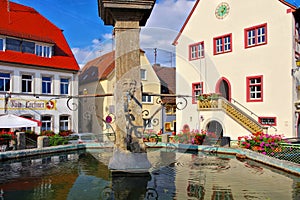 The town Aub in Germany