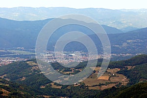 The town of Bajina Basta in Western Serbia photo