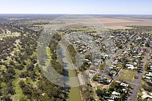 The town of Bourke on the Darling river