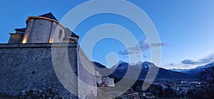 town of Briancon in france, ski resort and unesco heritage site