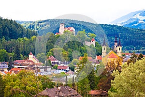 Town of Bruneck in Val Pusteria