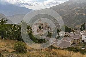The town of Bubion in the Alpujarra Spain
