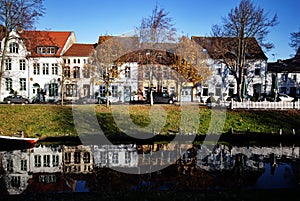 Town canal in Friedrichstadt photo