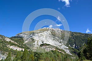 The town of Casso, Pordenone, witnessed the Vajont tragedy of 1963
