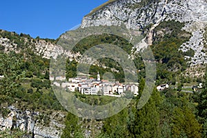 The town of Casso, Pordenone, witnessed the Vajont tragedy of 1963 photo