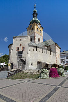 Mestský hrad v lete. Banská Bystrica. Slovensko