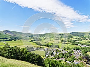 The town of Castleton, Hope Valley, Derbyshire