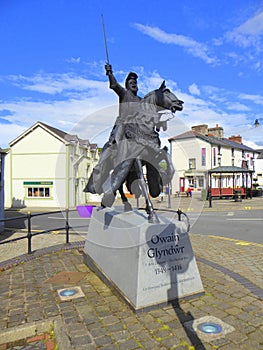 Statue of medieval prince on horseback photo