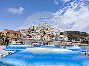 The town of Cervo in Liguria