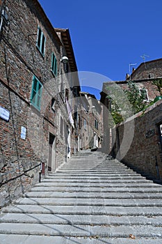 The town of Città della Pieve, Italy.