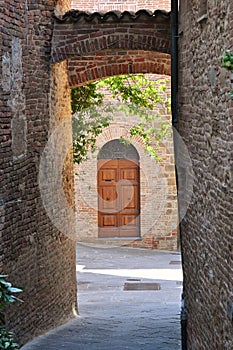 The town of Città della Pieve, Italy.