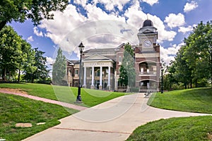Town City Hall with Clock Tower