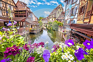 Town of Colmar colofrul canal view